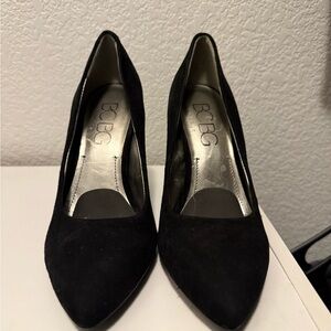 BOC Women's Black Suede Heels